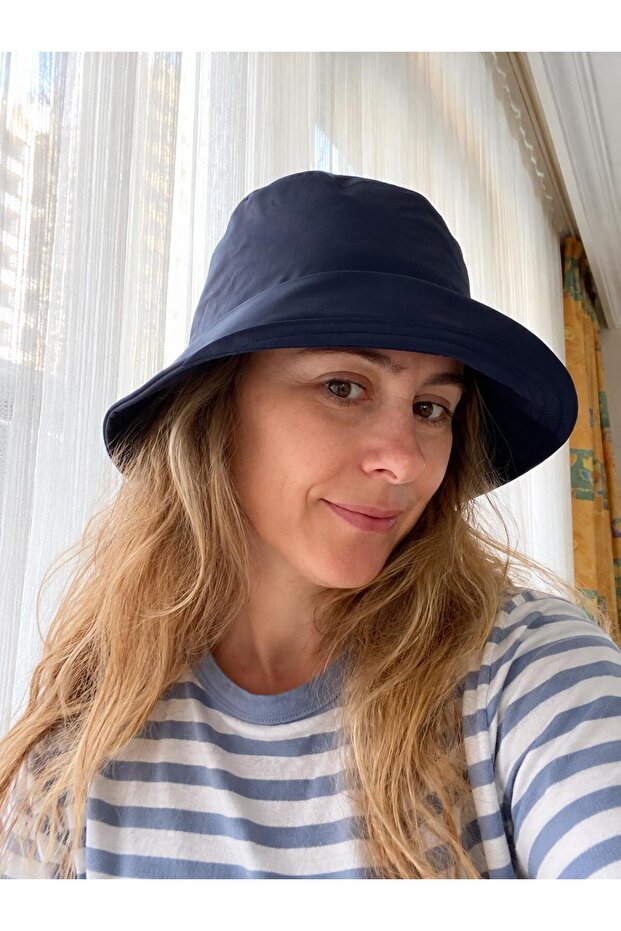 Hat Unisex Outdor Hat – Can Be Folded and Hung on Your Bag Without Taking up Space, Suitable for Daily Use and the Beach - Dark Blue
