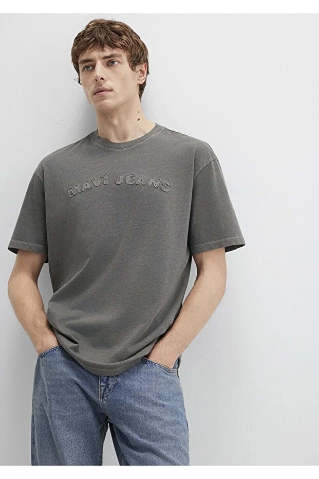 M0612953 Jeans Printed T-Shirt Men's T-Shirt Brown