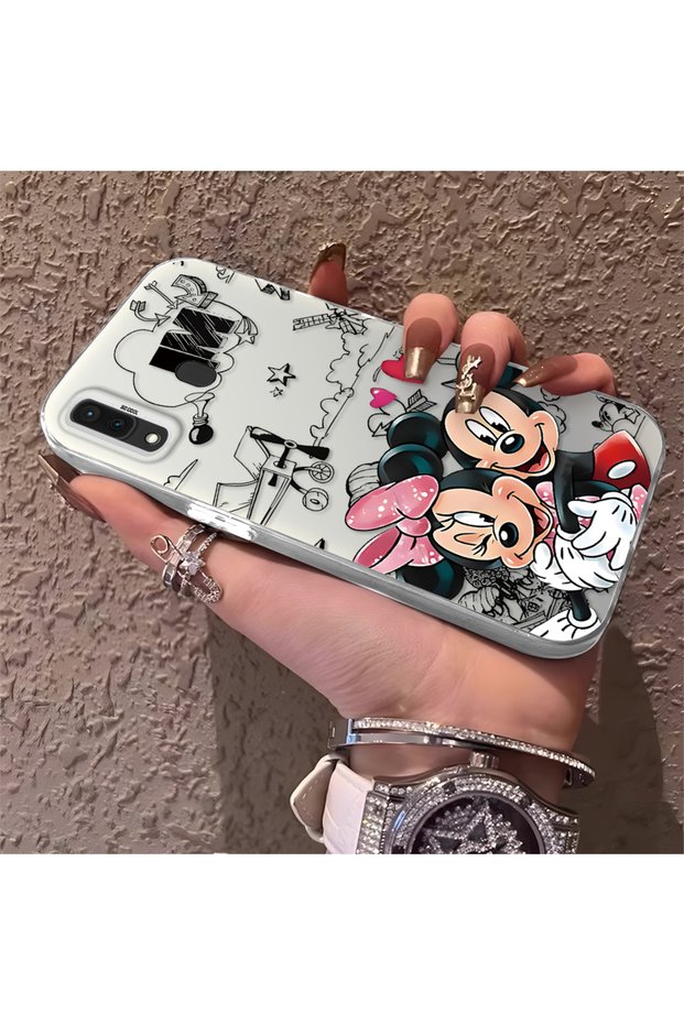 Funny Cartoon Figure Case for Samsung Galaxy A30/A20 Compatible, High Quality Long Lasting Silicone Case
