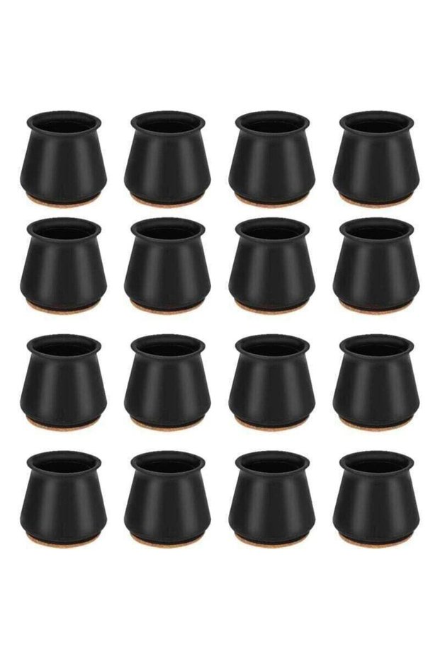 Chair leg protectors, 16 silicone chair leg covers, leg caps, office chair leg protectors and stoppers, suitable for 25-30mm chair legs.