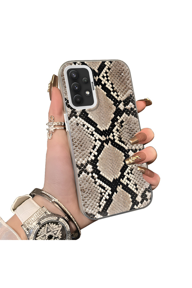 Samsung Galaxy A32 4g Compatible Hard Acrylic Back Silicone Edge Lens Protection Case