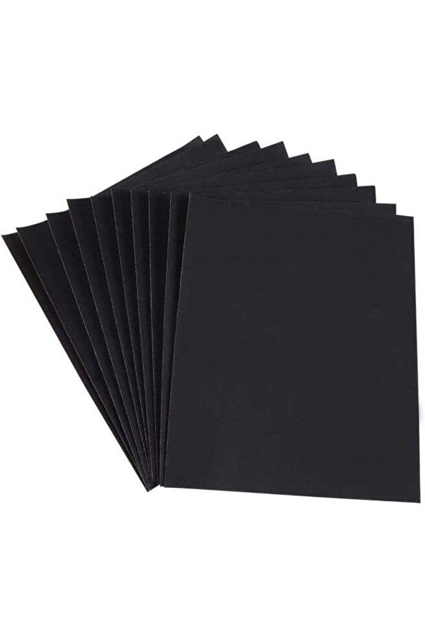 10 Pcs Waterproof Sheet Black Abrasive Paper For Automotive Body Working on Paint, Varnish, Furniture’s And Other Soft Metals Solid Surface Materials Sanding (GRIT100)