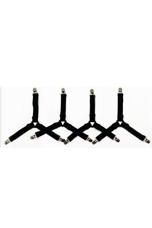 black4pcs 4Pcs/lot Bed Sheet Fasteners Holder Gadgets for Bed Sheet Organizer Mattress Cover Clip Fo