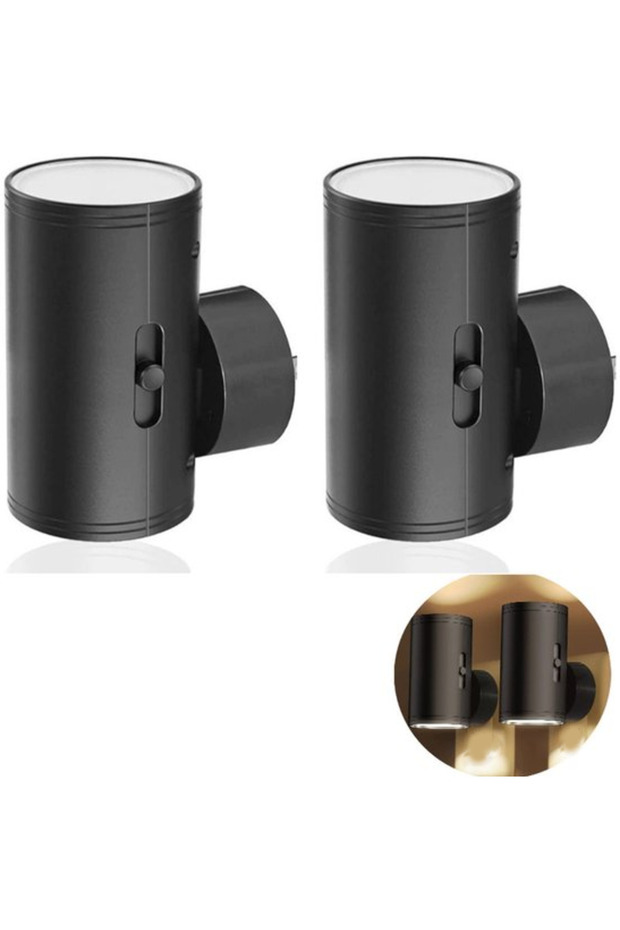 Two LED nightlights with plugs - featuring a light sensor - adjustable brightness - suitable for bedrooms