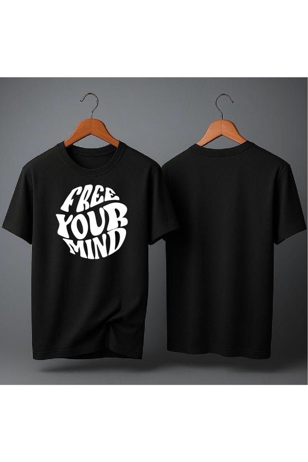 Free Your Mind Printed Oversized T-Shirt