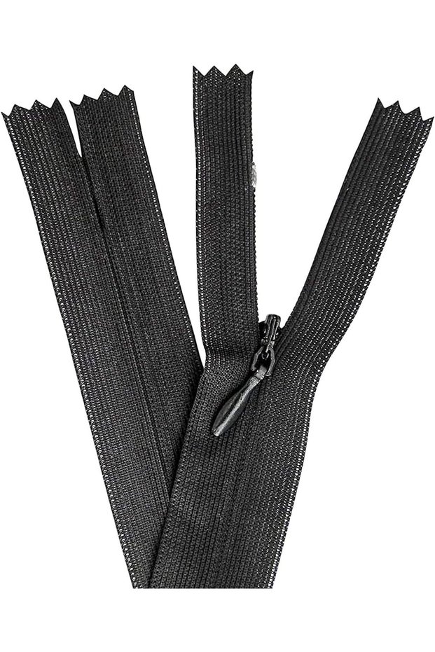 55cm Black Concealed Zipper 10 Pieces