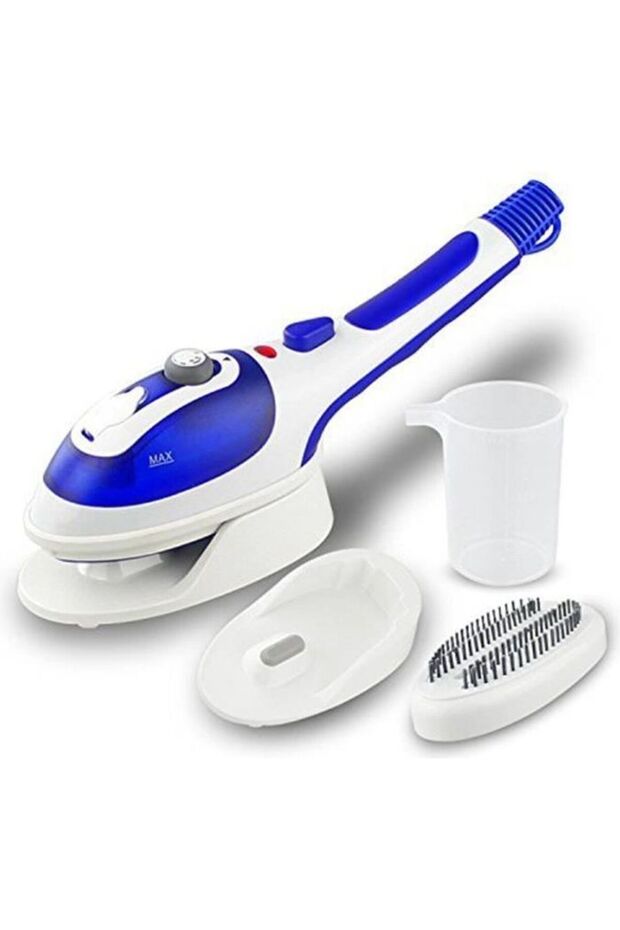 Professional hand-held steam iron, portable steam iron, upright steam sterilizer (blue)