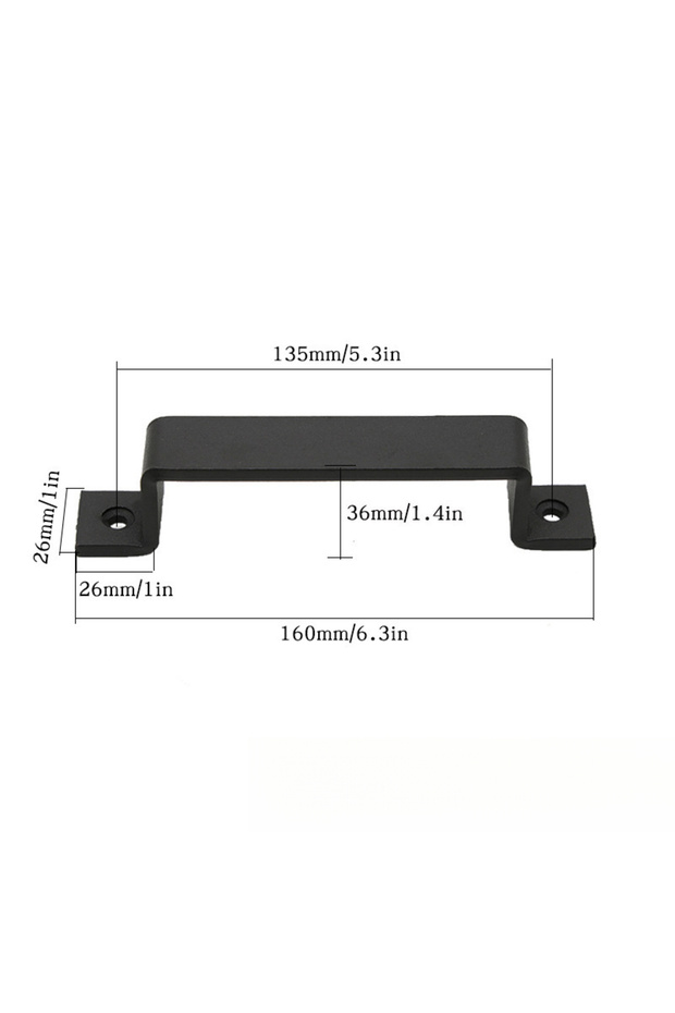 2-Pack, Barn Door Handles - Suitable for sliding doors, doors, sheds, fences, closets - Indoor and outdoor farmhouse hardware, Style 1