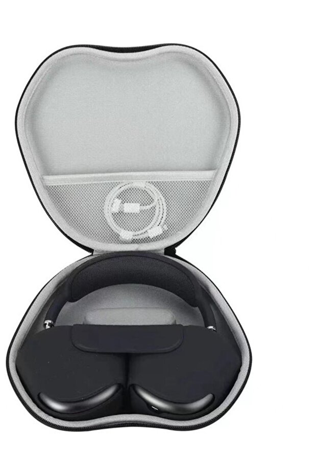 Earbud storage pouch, Bluetooth earbud case, wireless earphone EVA case, leather finish, suitable for most earphones.