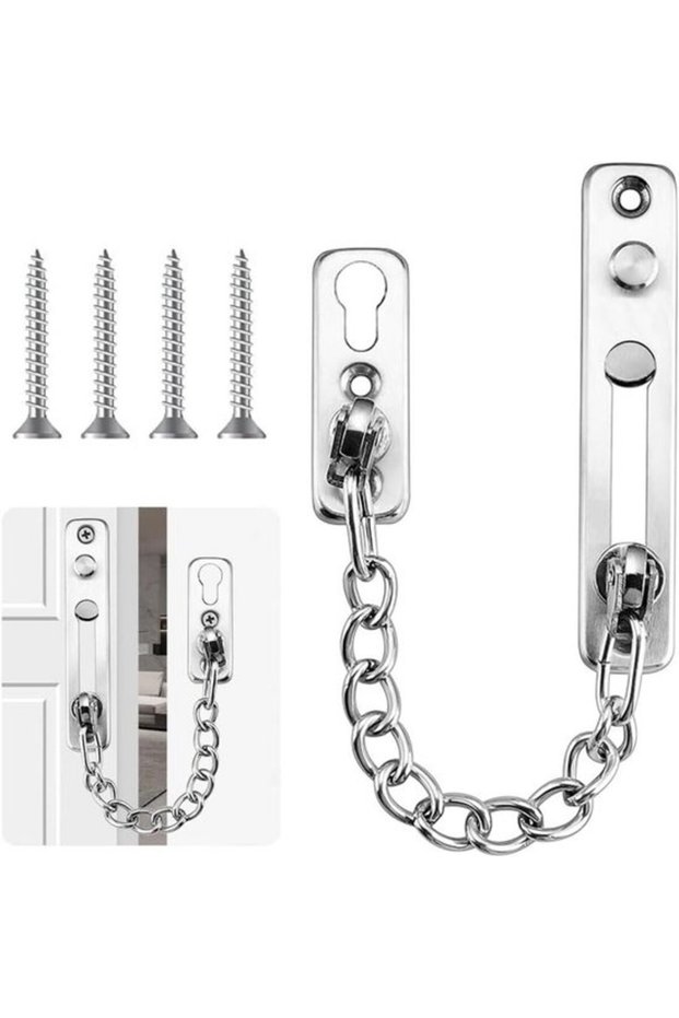 - Door lock anti-theft chain made of 304 stainless steel for hotel and residential doors