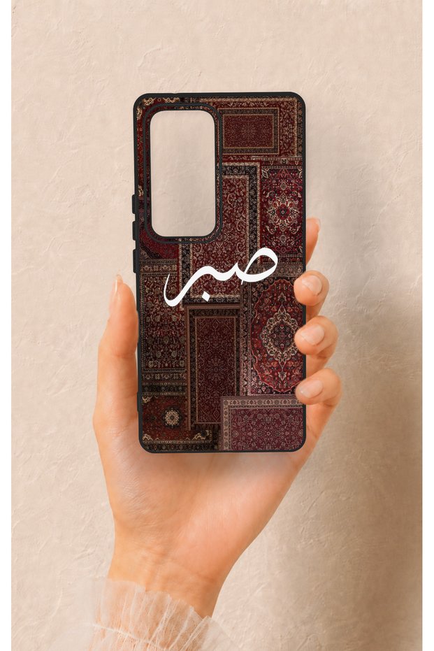 حافظة سيليكون مزخرفة بنمط السجاد العرقي من Sabır متوافقة مع هاتف Vivo V30