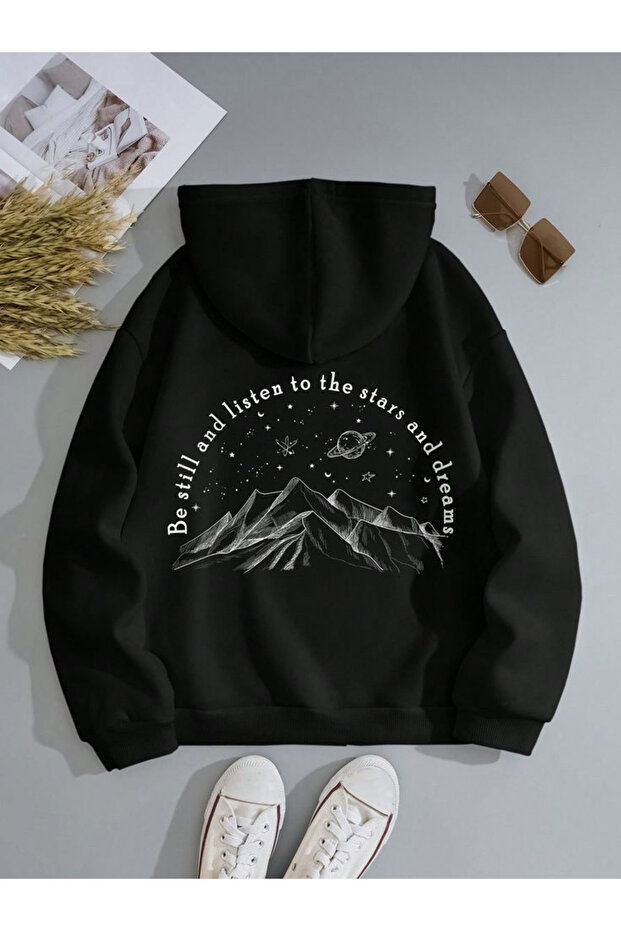 Unisex Printed Hooded Sweatshirt