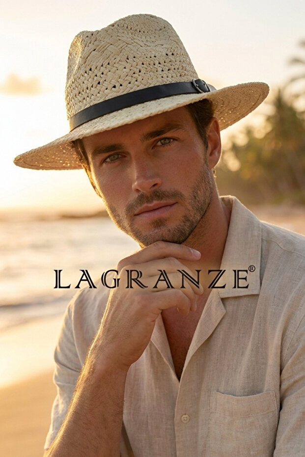 Mediterranean Style Men's Straw Hat