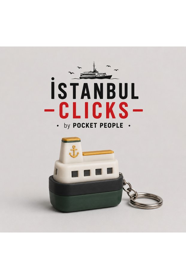 İstanbul Clicks Vapur Clicker Keychain – Collectible Gift Fidget |