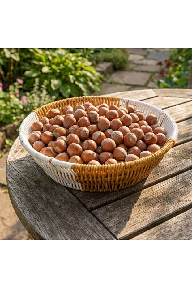 Round Dual Color Plastic Rattan Bread and Fruit Basket - Multi-Purpose Bathroom and Kitchen Organizer -