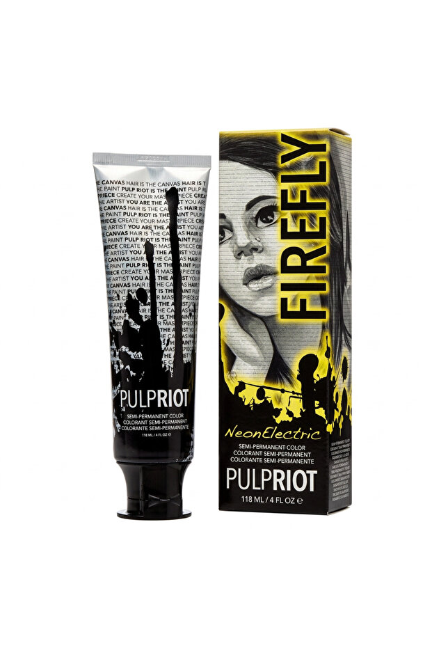 Semi-Permanent Color Neon Electric Firefly - Neon Yellow for Unisex - 4 oz