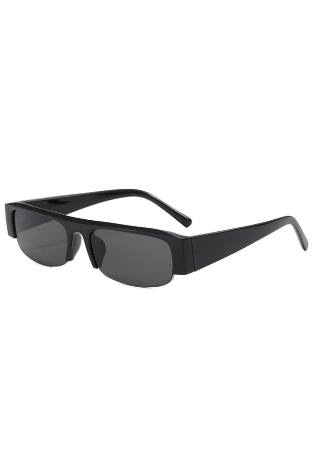 A10 UV400 Light Weight Thick Rectangle Half-frame Sunglasses Bold 90s Y2K Chunky Frame Comfortable f