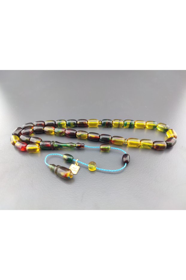 Ali Baba Masterpiece Colorful Amber, the Peak of Color, 2 Layers Polished Fire-I Amber, Certified 10196