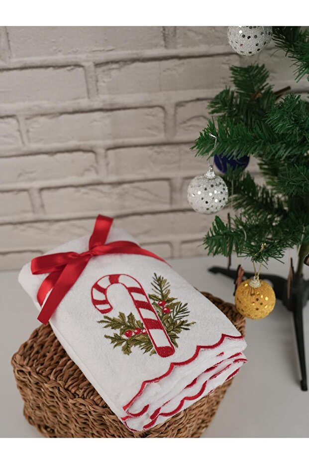 100% Cotton Vivid Colorful Embroidered 46X71 cm Double Towel Set