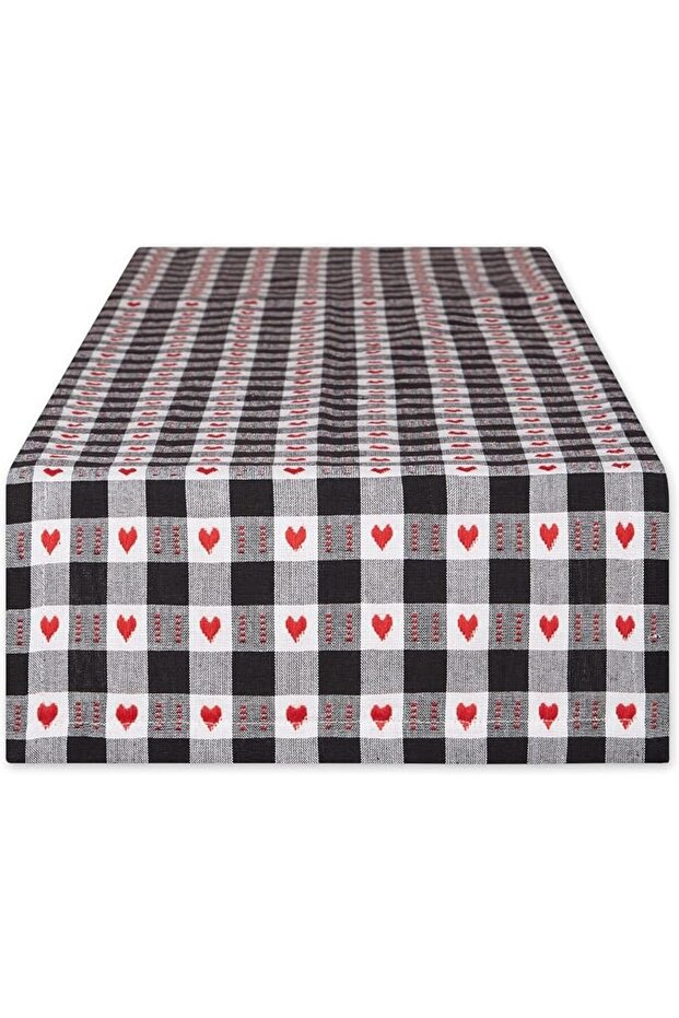 Valentine's Day Table Top Collection, Table Runner, 14x108, Hearts Collage