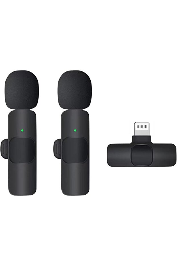 Wireless Lavalier Microphone for iPhone iPad USB C Smartphone, Plug and Play Mini Mic for YouTube Ti
