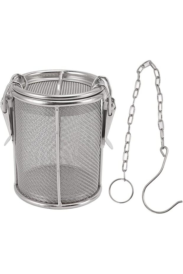 Stainless Steel Tea Ball Strainer, Multi Function Stainless Steel Seasoning Strainer with Extended H