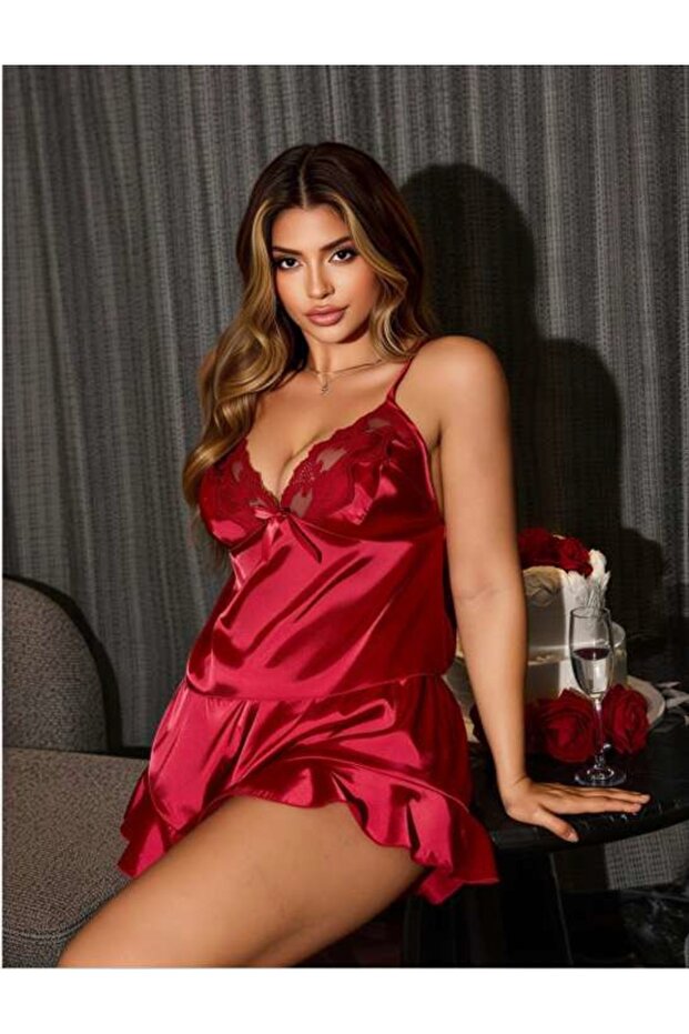Relaxed Fit Shorts Satin Set