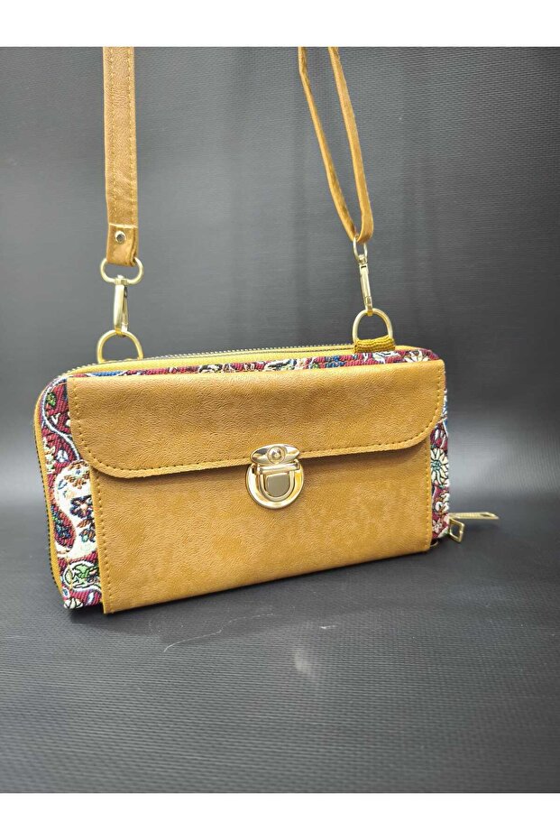 Authentic Mosaic Pattern Wallet and Shoulder Bag