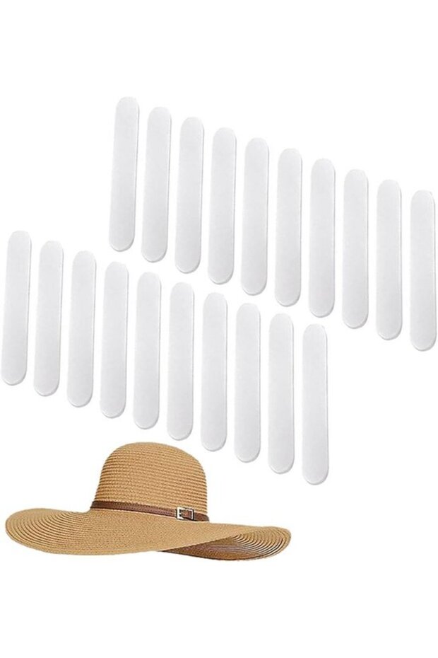 Hat size adjuster 20pc self-adhesive 11x2x0.5cm shrinks hats.