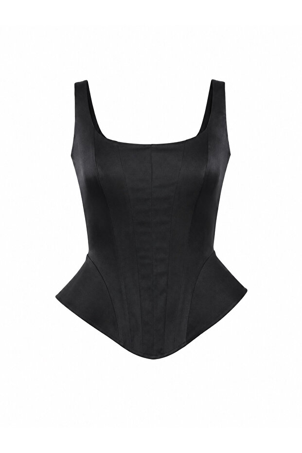 Back Zipper Underwire Blouse