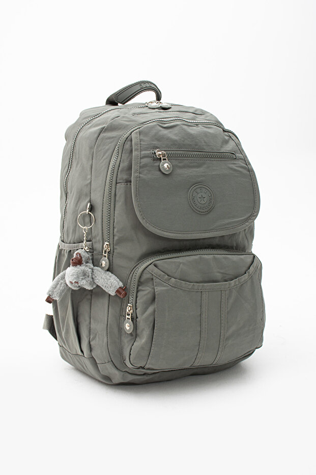 Imported Fabric, Non-Hazardous to Health, Quality Backpack with Laptop Compartment - Plenty of Pockets, Strap for Carrying (Middle School, High School & Adults) + Monkey Accessory (Length 45 cm Width 38 cm) 2/E