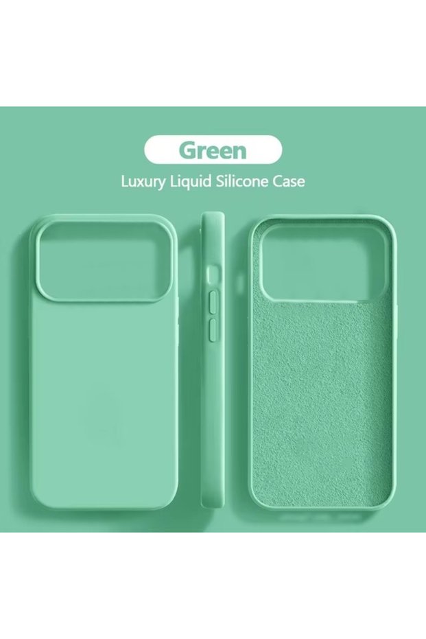 iPhone17 Pro Max Green For iPhone 17 Pro Max Original Liquid Silicone Case Luxury For Apple iPhone 1