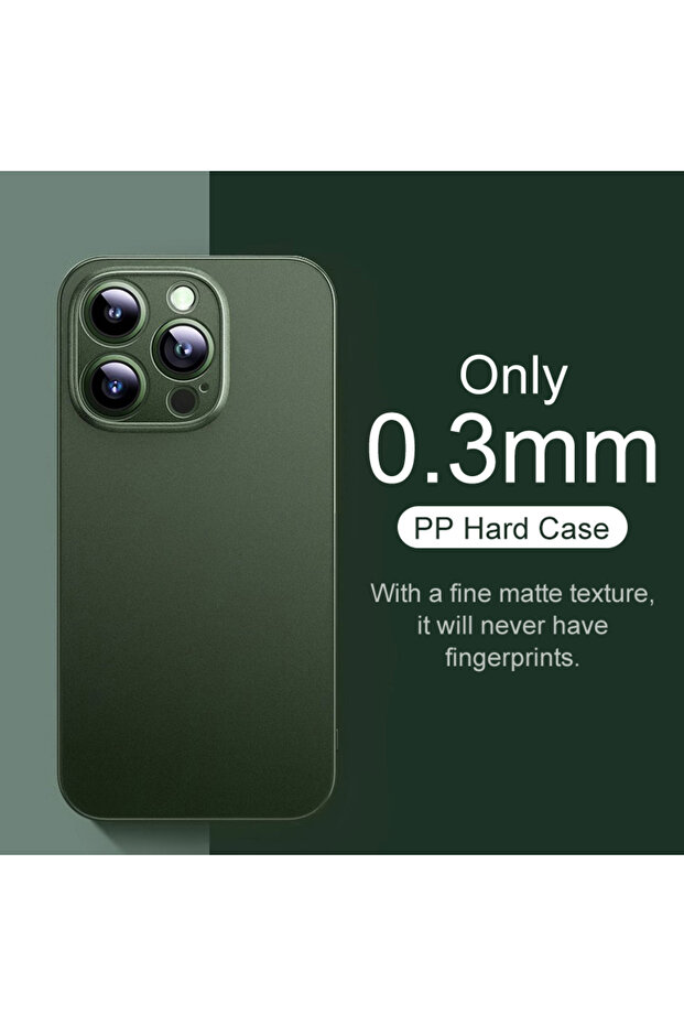 iPhone 12 mini Dark Green 0.3mm Ultra Thin Matte Case For iPhone 16 15 14 13 12 mini 11 Pro XS Max X