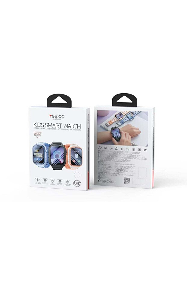 Y37 Kids Smart Watch with SIM Card Support, 2G+4G Network, Video Calling, GPS/LBS+WiFi Tracki