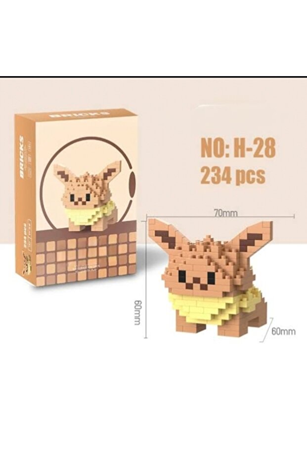 Eevee Brick Block Building Block Figure