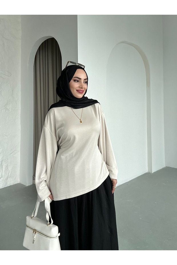 Oysho Fabric Waist-Tied Wide-Sleeved Stylish Women's Tunic –(36/44) Compatible