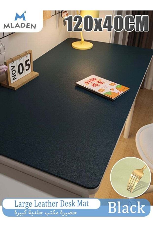 120x40CM PU Leather Desk Mat Pad Protector Large Office Mouse Pad Non-Slip Desk Blotter