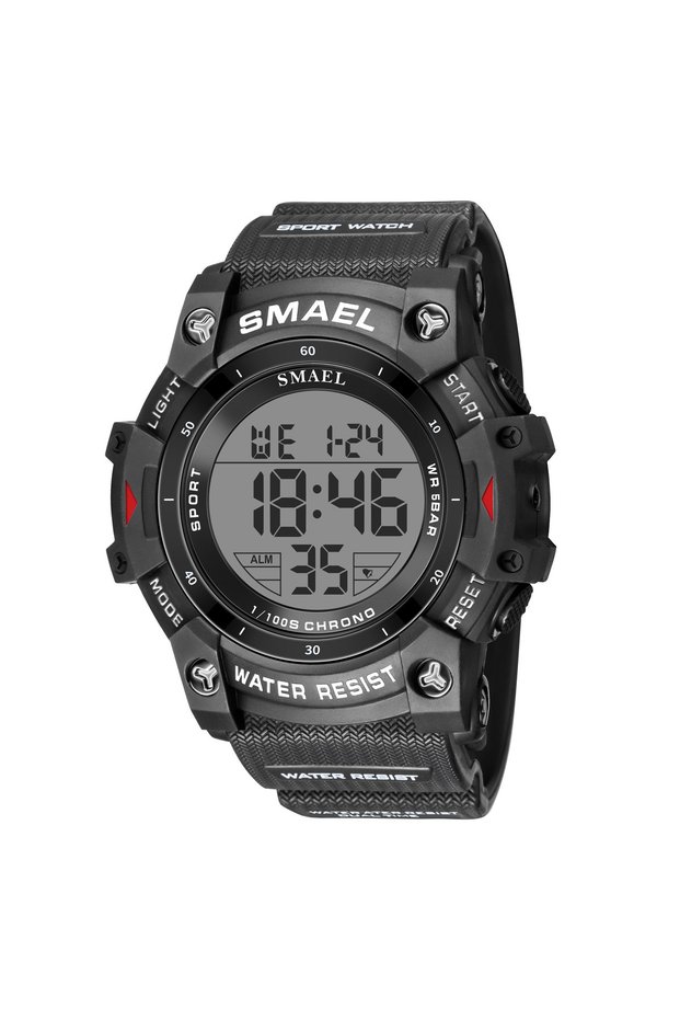 BLACK SMAEL Brand 8123 Waterproof Dropshipping Watch Alarm Clock Night Light Young Fashion Business