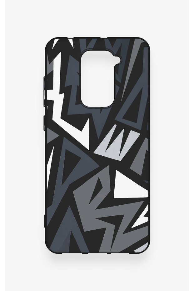 Redmi Note 9 Compatible Geometric Block Pattern Silicone Case