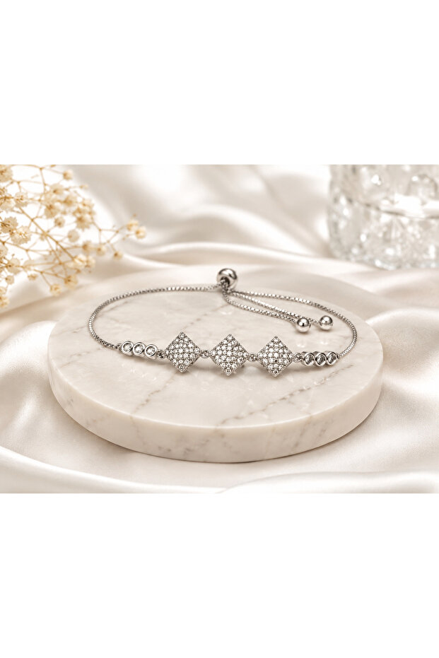 Zircon Stone Women's Elevator Bracelet (Fits Any Wrist)