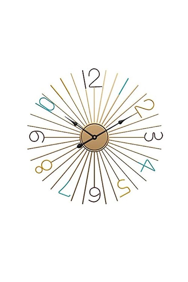 QUKAU simply iron wall clock mute clock creative living room clock (WC15 50CM)