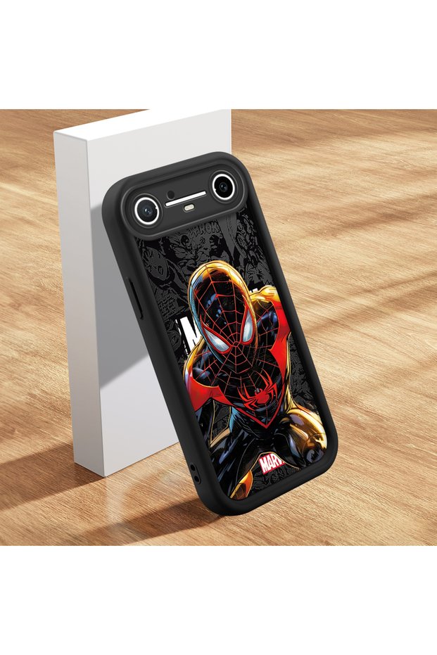 For Tecno Spark Slim 5g Compatible Black Spiderman Case Camera Protector Couple Case Silicone Phone Case