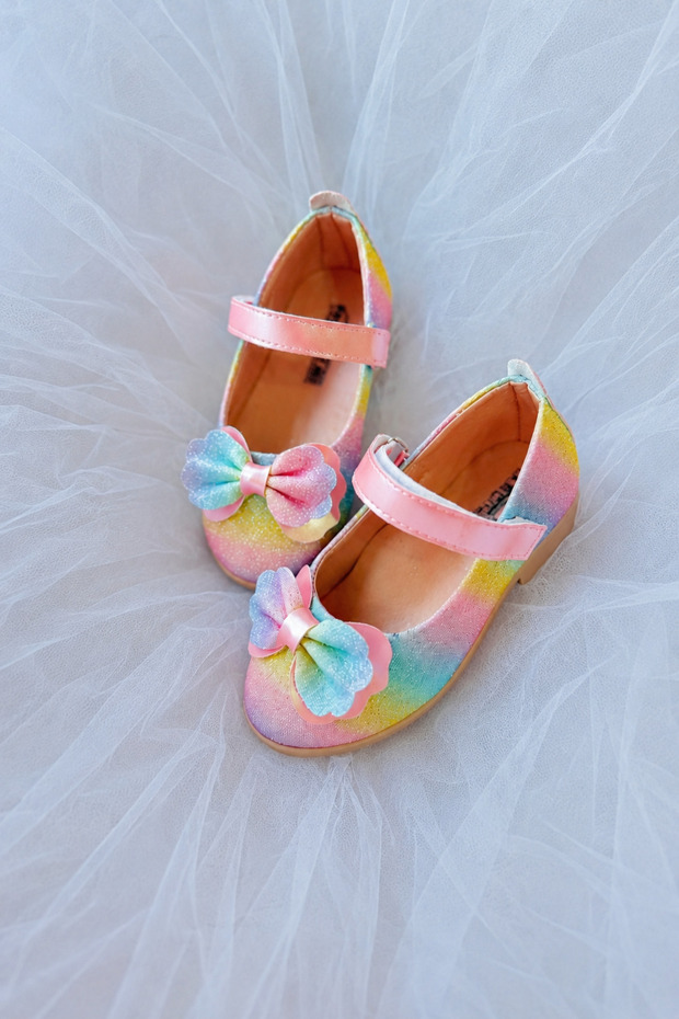 Girl's Rainbow Ballerina Ballet Shoes