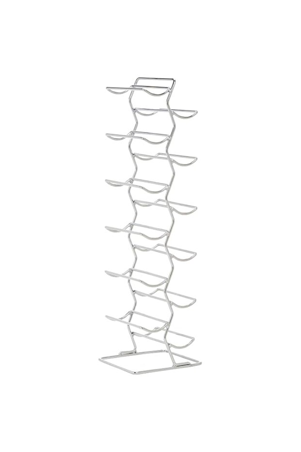 Basics Modern Style Wine Rack for 12 Bottles, Chrome