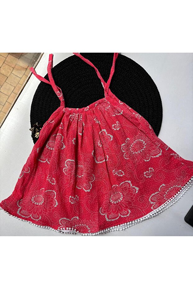 Girls floral bloom sleeveless cotton frock