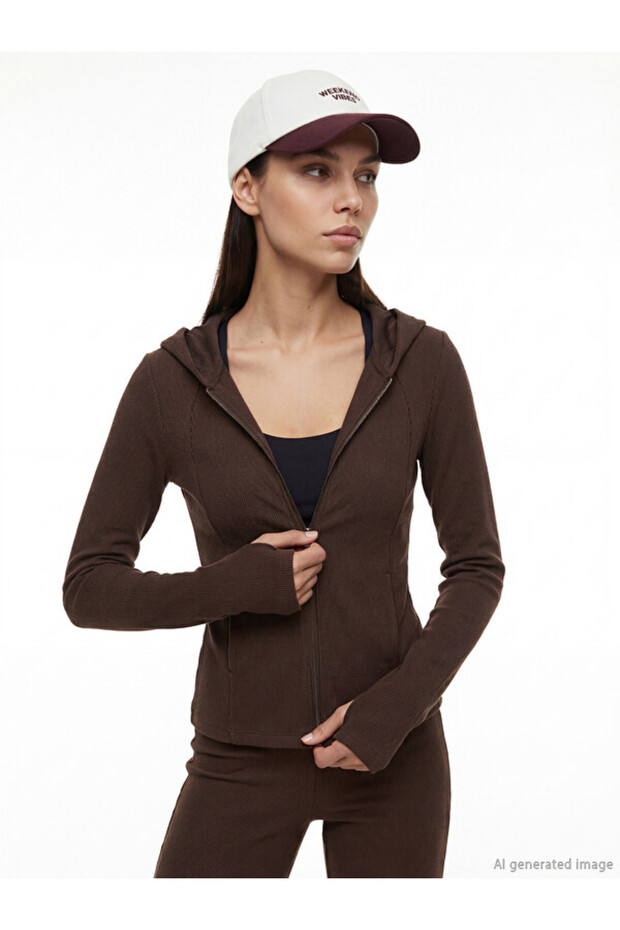 Timeless Clothing & Timeless Choices Hooded Finger-Loop Soft Touch Women's Zip-Up Sweatshirt