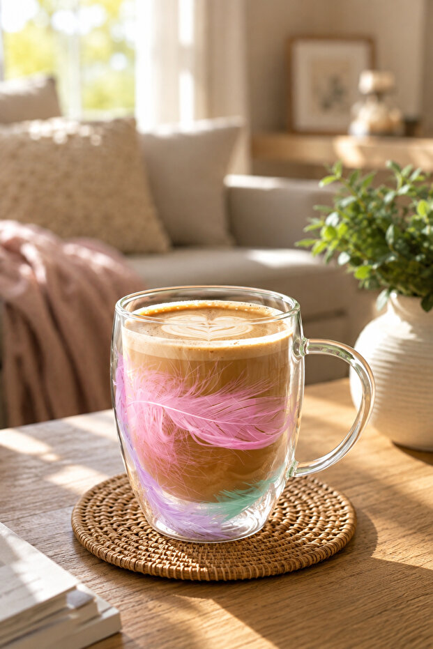 Double Feather Double Wall Mug 350 ml