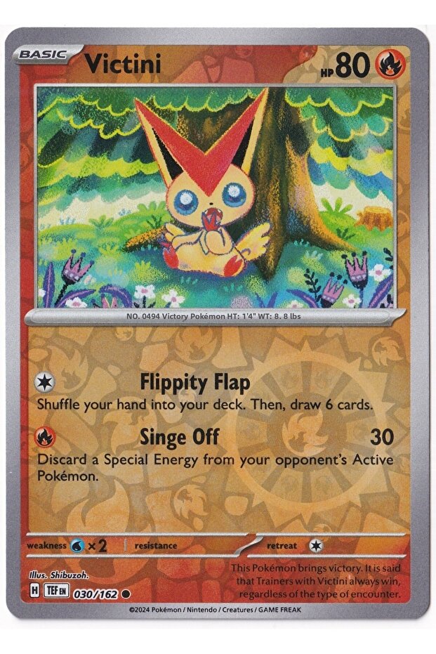 Victini [Reverse Holo] 030/162 - Temporal Forces - Card (Mint)