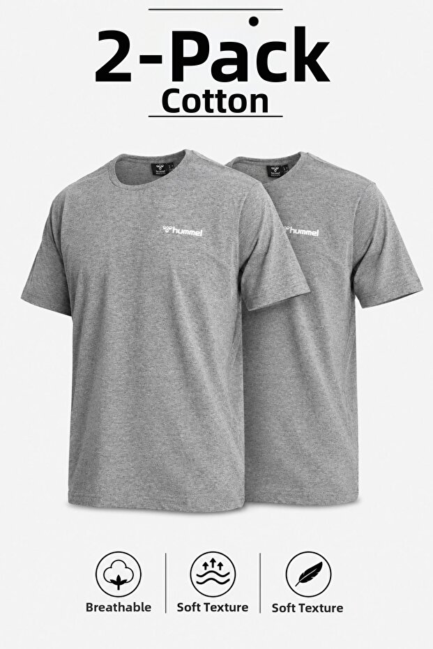 Jullian Dark Gray Men's 2-Piece Casual T-Shirt Combination