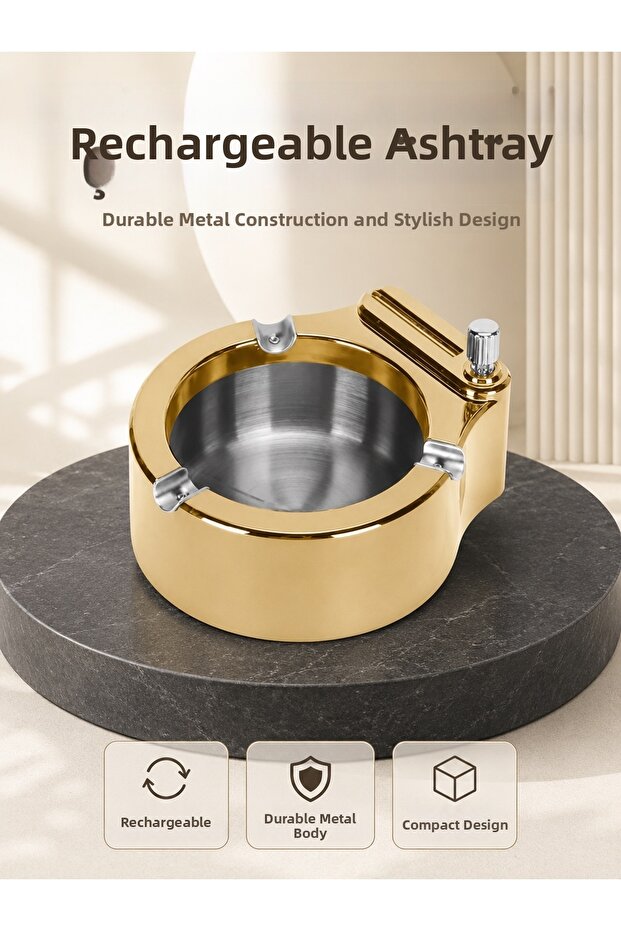 Refillable Lighter Ashtray Durable Construction - Lsntkn-Rs4937